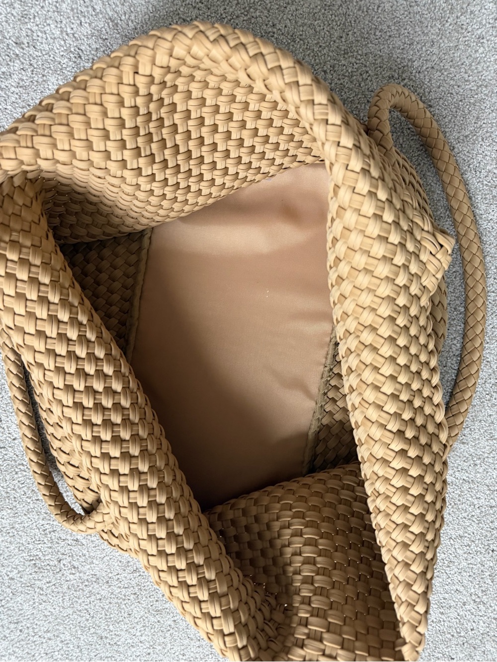 CALIA by Carrie Underwood Woven Tote Bag in Tan - Picture 4 of 6